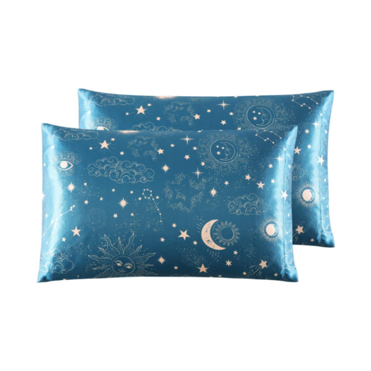Stable Industries Silk Machine Woven Solid Colour Pillowcase - Set Of 2 ...